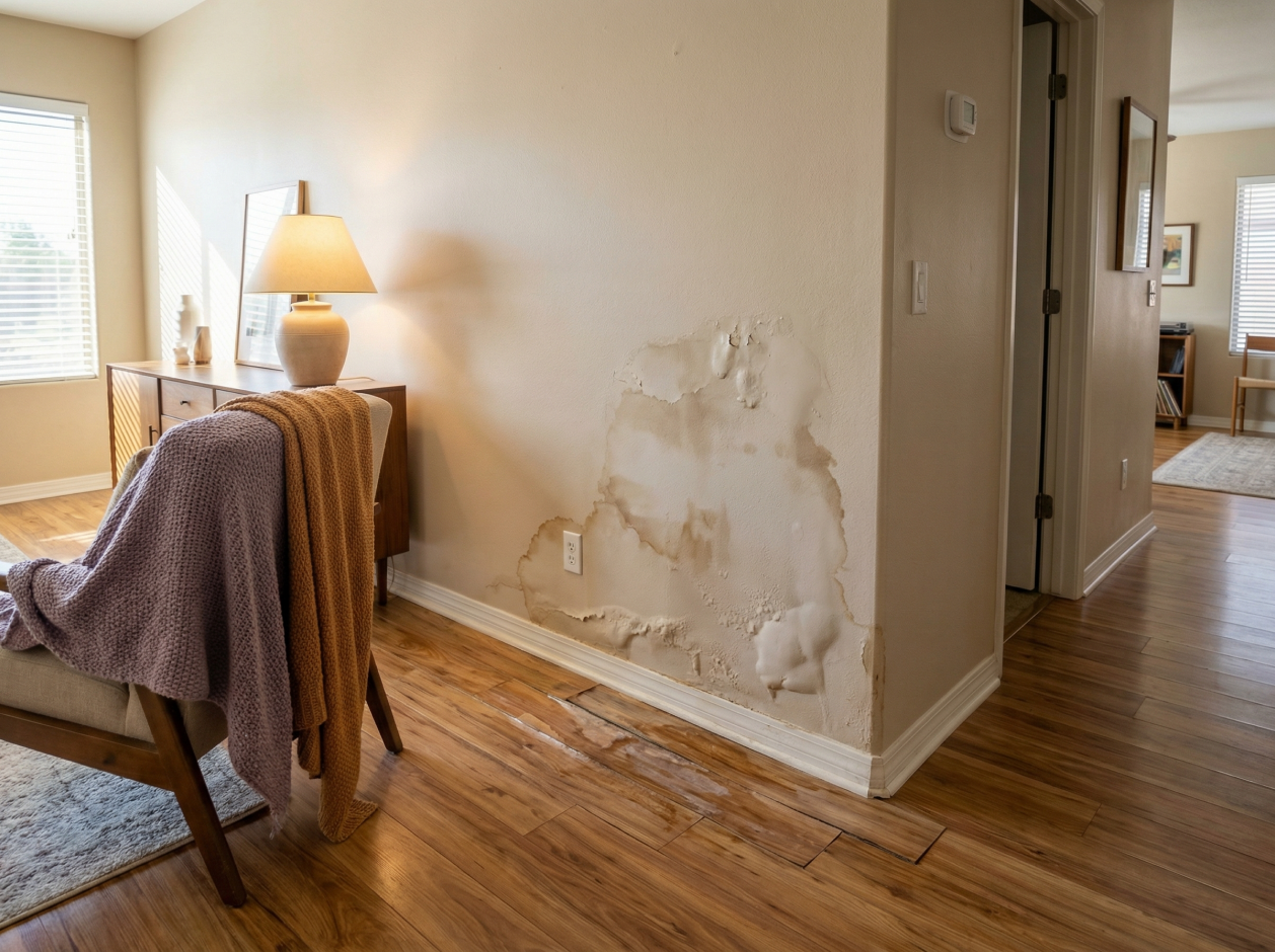 Wind-driven rain intrusion repair